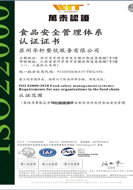 食品安全管理体系